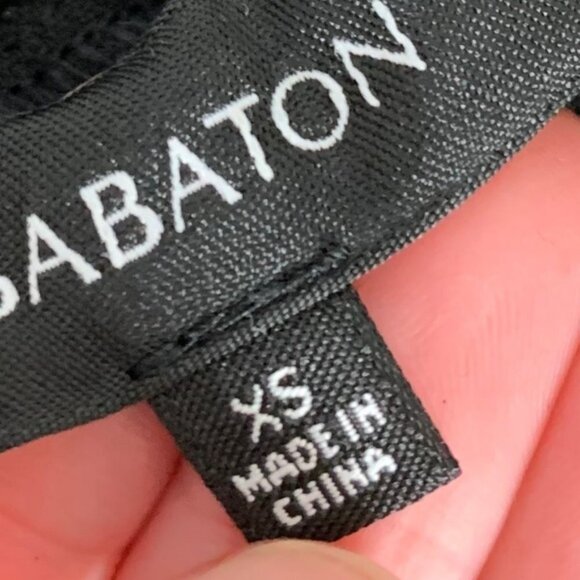 Aritzia Babaton Finch Pants Trouser Jogger Cuff Skinny Leg Zipper Ankle black XS - Picture 11 of 14